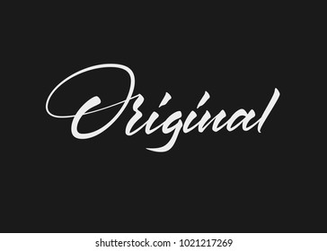 Original vector text in freehand style. Handmade lettering with brush