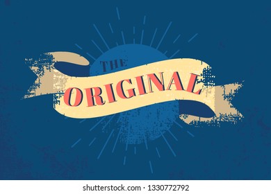 The original vintage banner vector