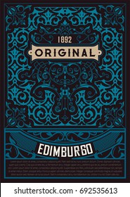 Original vintage label
