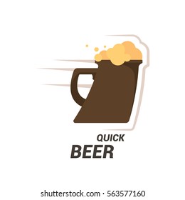 Original vintage retro art badge logo design template for beer house, bar, pub, brewing company, brewery, tavern, taproom, alehouse, beerhouse, dramshop, restaurant