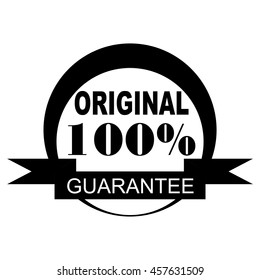 original warranty label logo design