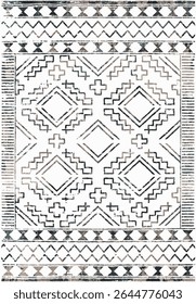 Original Washed out effect Vector Carpet design and illustration with grunge texture 
