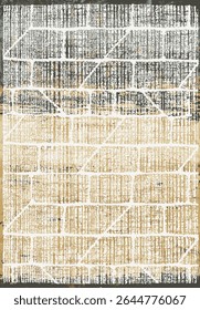 Original Washed out effect Vector Carpet design and illustration with grunge texture 
