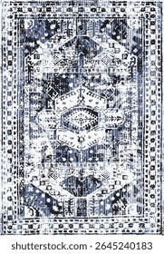 Original Washed out effect Vector Carpet design and illustration with grunge texture 
