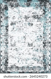 Original Washed out effect Vector Carpet design and illustration with grunge texture 
