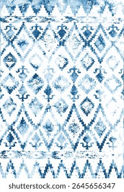 Original Washed out effect Vector Carpet design and illustration with grunge texture 
