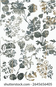 Original Washed out effect Vector Carpet design and illustration with grunge texture 
