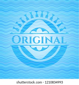 Original water wave representation badge.