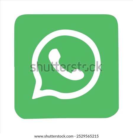 A Original  WhatsApp icon White background