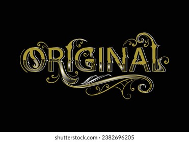 ORIGINAL word lettering custom style