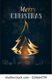 Original Xmas tree. vector, eps 10. Happy new year