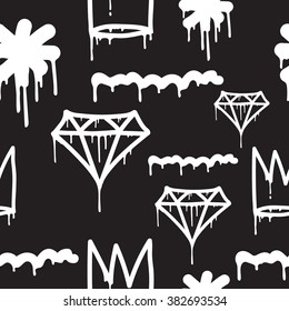 Original youth seamless patterns, repeating image for using pattern on any items, T-shirts, wallpaper, curtains.
