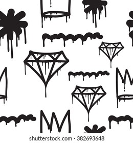 Original youth seamless patterns, repeating image for using pattern on any items, T-shirts, wallpaper, curtains.