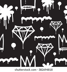 Original youth seamless patterns, repeating image for using pattern on any items, T-shirts, wallpaper, curtains.