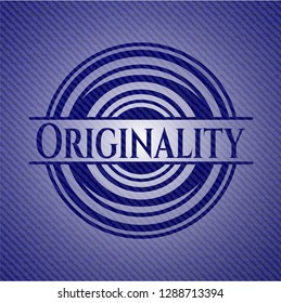 Originality with denim texture