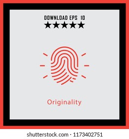 Originality  line icon
