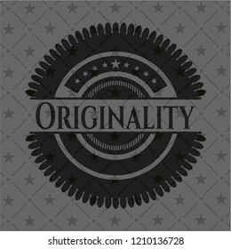 Originality realistic black emblem