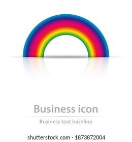 Originally created color business icon for creative design needs