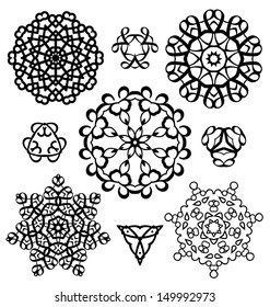 Originally created vector ornament collection for design embellishment