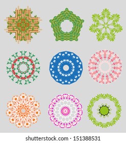 Originally created vector ornament collection for design embellishment