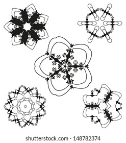 Originally created vintage design elements or multipurpose use