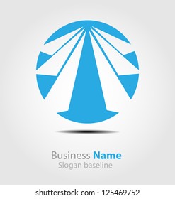 Originally designed abstract business icon