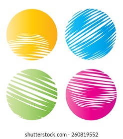 Originally designed business icon set for creative work