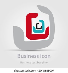 Originell gestaltete Vektorfarben-Business-Symbol, Logo, Emblem, Zeichen, Symbol