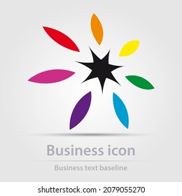 Icono de negocio de color vectorial diseñado originalmente