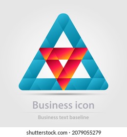 Originally designed vector color business icon