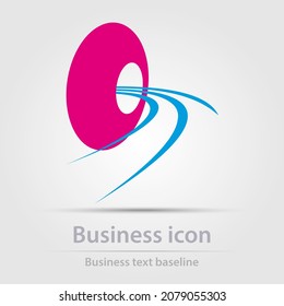 Originally designed vector color business icon