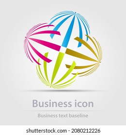 Originally designed vector  color business icon for creative design