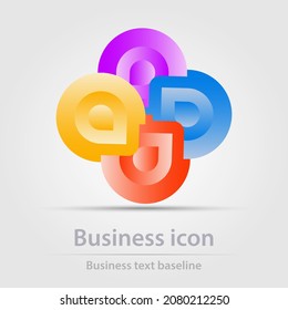 Originally designed vector  color business icon for creative design