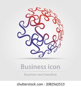 Icono de negocio de color vectorial diseñado originalmente
