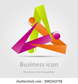 Originally designed vector  color business icon for creative design