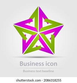 Originally designed vector color business icon