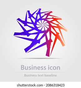 Originally designed vector color business icon