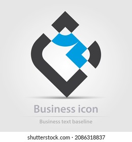 Originally designed vector color business icon