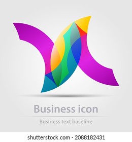Originally designed vector color business icon