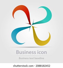 Icono de negocio de color vectorial diseñado originalmente