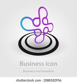 Originally designed vector color business icon