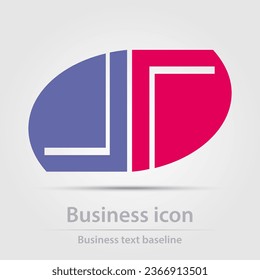 Originally designed vector color business icon