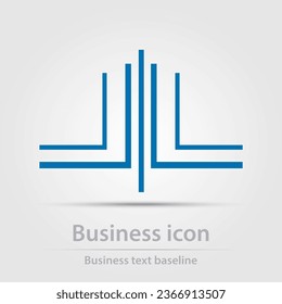 Icono de negocio de color vectorial diseñado originalmente