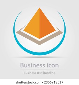 Originally designed vector color business icon