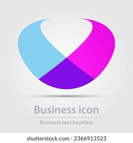 Icono de negocio de color vectorial diseñado originalmente