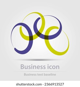 Originally designed vector color business icon