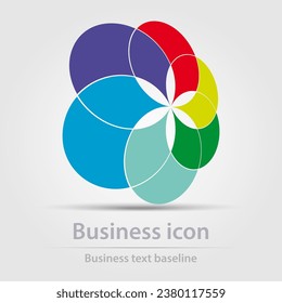 Icono de negocio de color vectorial diseñado originalmente