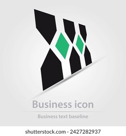 Icono de negocios de color vectorial diseñado originalmente
