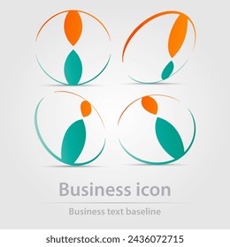Ursprünglich entworfene Vektor-Farbe Business-Symbol, Logo, Zeichen, Symbol
