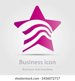 Icono de negocios de color vectorial diseñado originalmente, logotipo, signo, símbolo